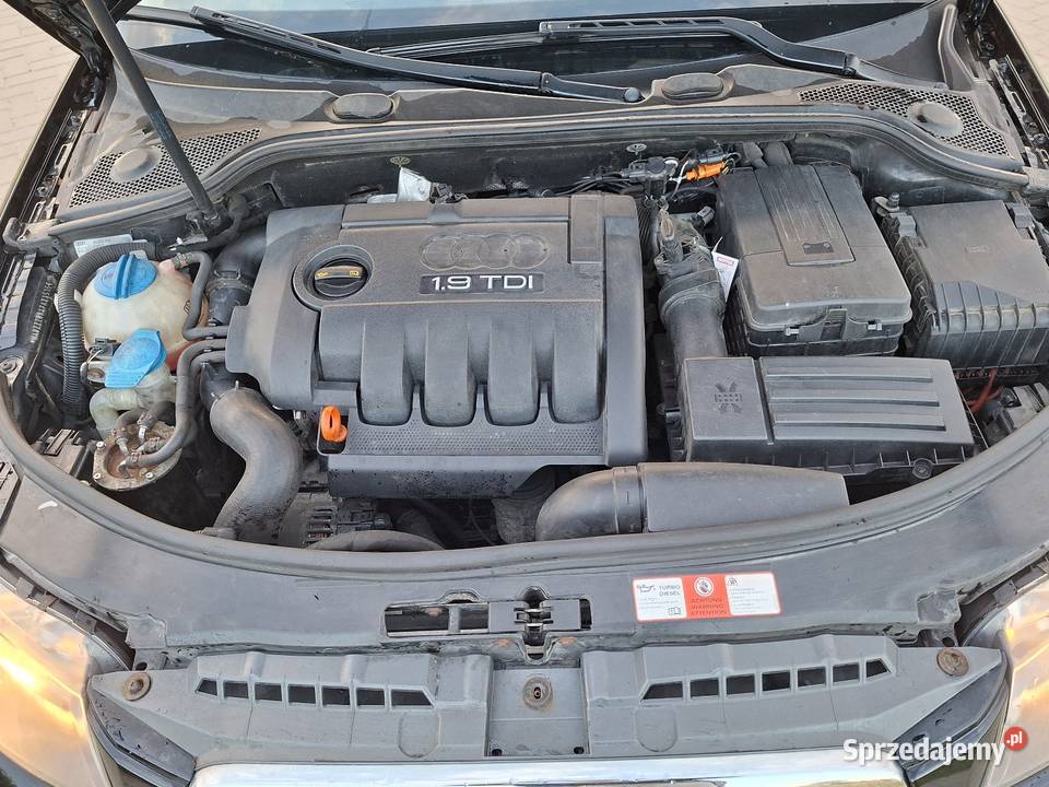 Audi a3 8p Sportback 19tdi 105 2007 czarny Chełmno