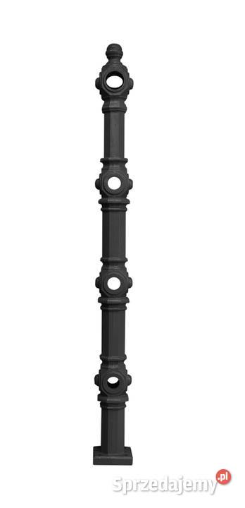 SŁUPEK ŻELIWNY PROSTY BARIERY PORĘCZOWY H1262mm Gołdap sprzedam
