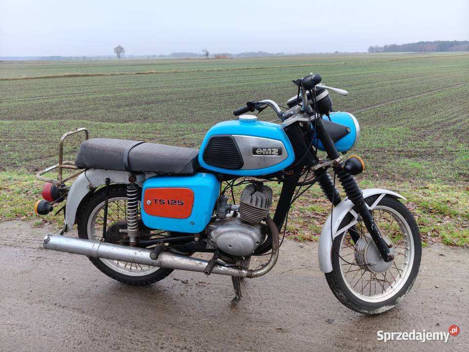 MZ TS 125 DE LUXE 1985r z dokumentami do nieuszkodzony Motoryzacja Nowe Skalmierzyce
