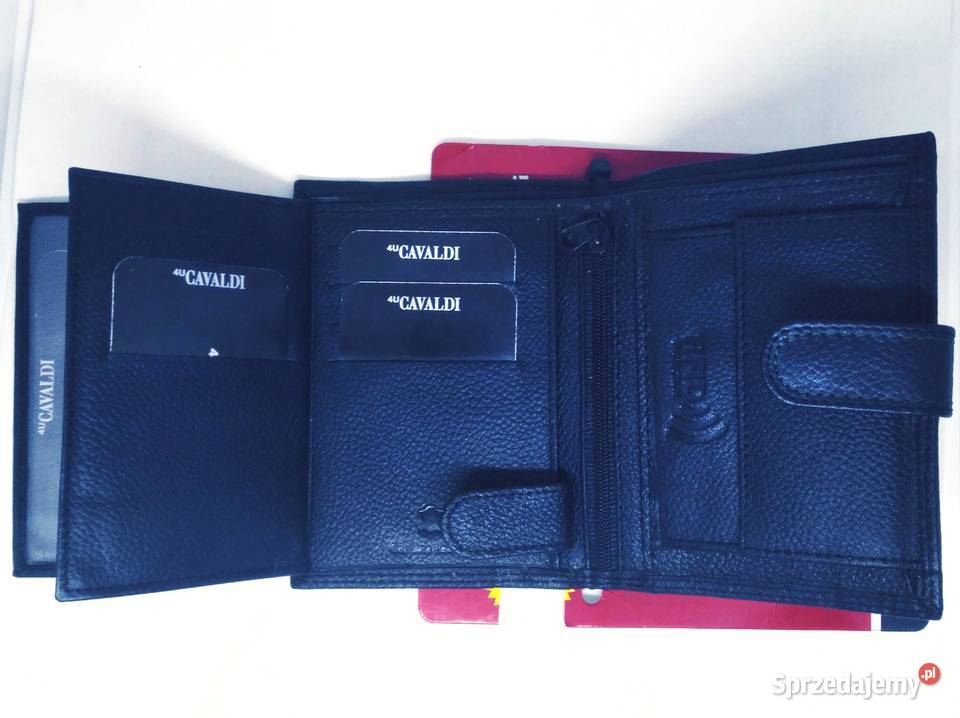 Portfel Męski Nowy Skóra Czarny Warszawa sprzedam