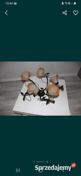 Lampa pięcioramienna Oświetlenie małopolskie Tarnów