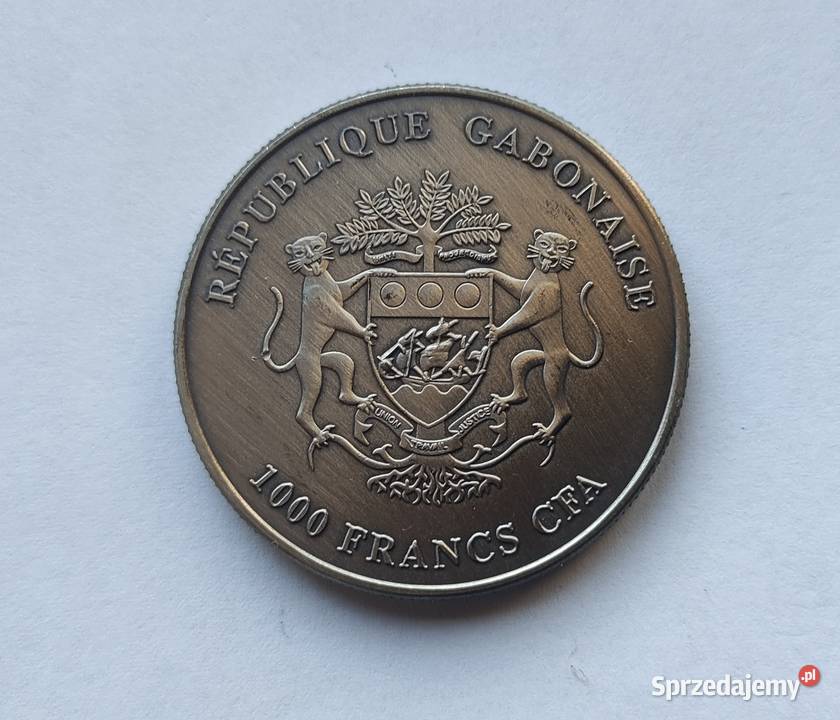 Moneta REP GABONAISE 1000 CFA 2016 ŻYRAFA Pruszków