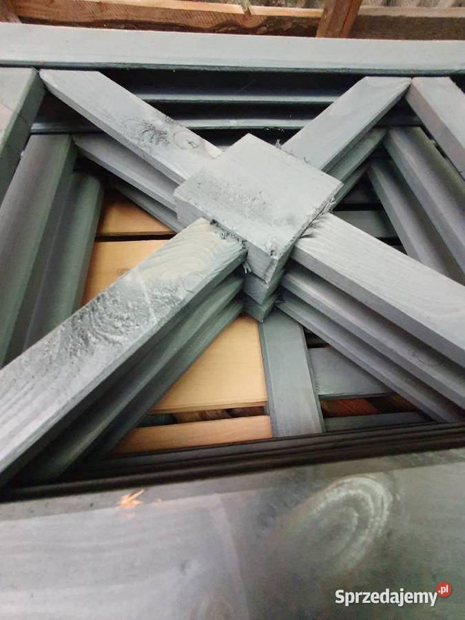 NOWY Płot drewniany PARMA malowanylazura szara 5 Architektura ogrodowa Wrocław