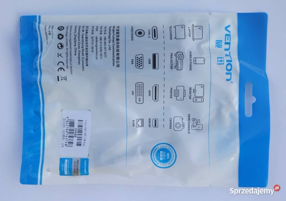 Rozdzielacz HUB Vention USB30 4 porty prędkość Dęblin