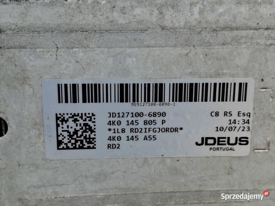 AUDI RS6 RS7 C8 INTERCOOLER LEWY CHŁODNICA Bieleń