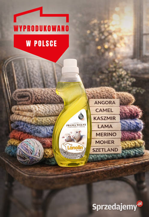 Płyn do prania wełny merino z lanoliną i Chojnów sprzedam