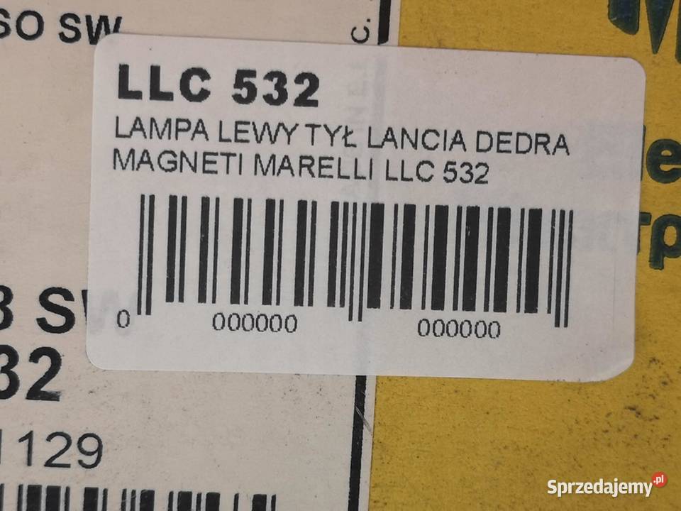 LAMPA LEWY TYŁ LANCIA DEDRA 19891999 NOWA lubelskie