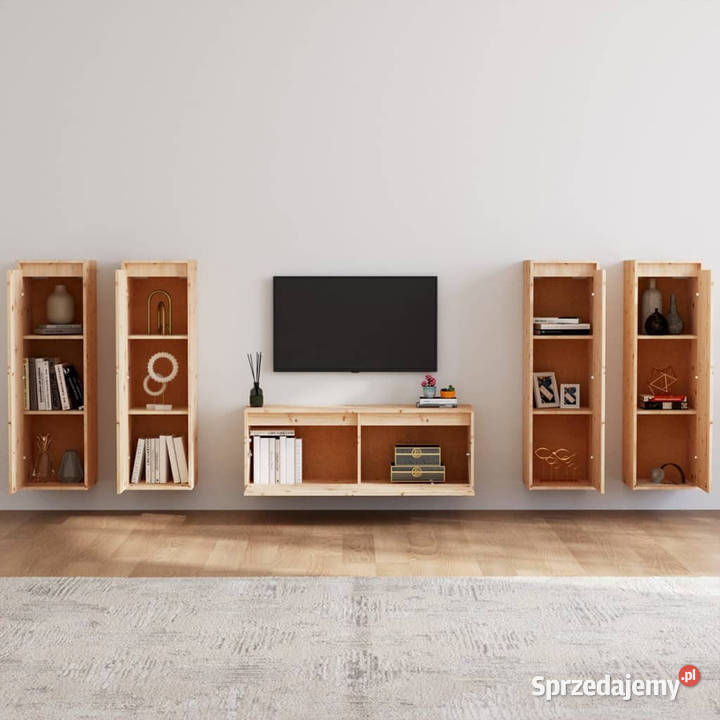 Szafki pod TV 5 lite drewno sosnowe WM3100209 mazowieckie Warszawa sprzedam