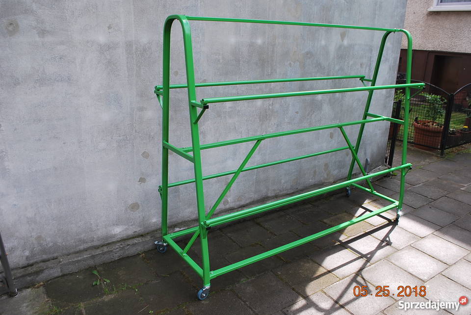 Stojak magazynowy na rolki rulony materiału Bydgoszcz