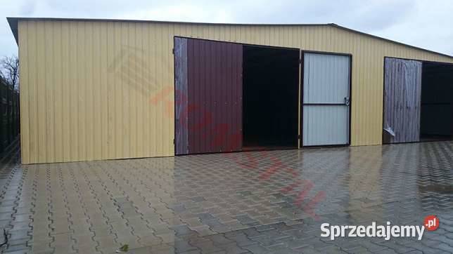 Garaż Blaszany Ciemny Dąb DREWNOPODOBNY Garaże Krapkowice