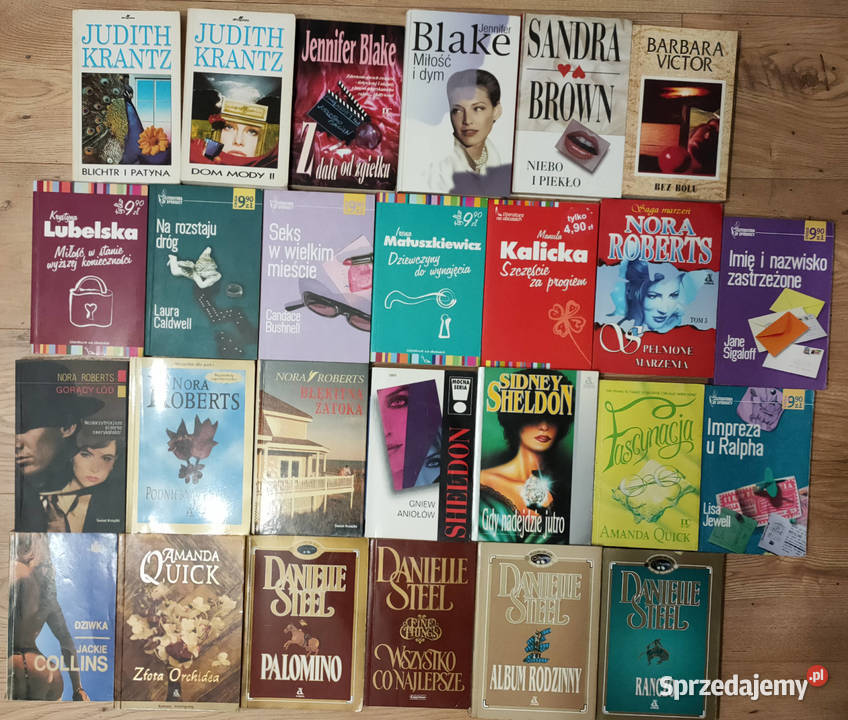 Zestaw 47 książekromansów Roberts Steel Quick miękka śląskie Sosnowiec sprzedam