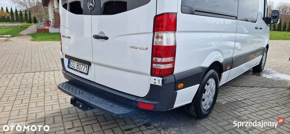 Mercedes sprinter 313 cdi oryg130 9 osóbwebasto pomorskie