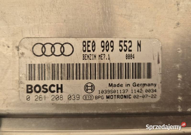 KOMPUTER STEROWNIK SILNIKA AUDI A4 B6 24 V6 BDV świętokrzyskie sprzedam