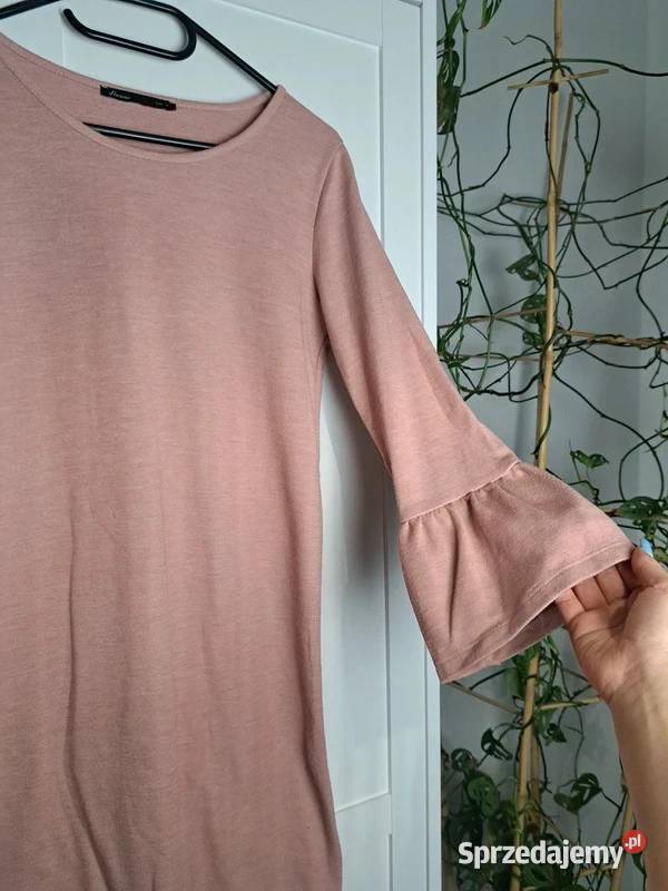 Delikatna Sukienka House w Kolorze Pudrowego