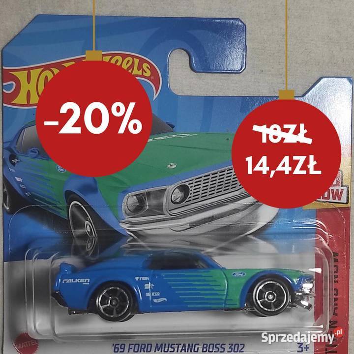Hot Wheels 69 Ford Mustang Boss 302 244250 Poznań