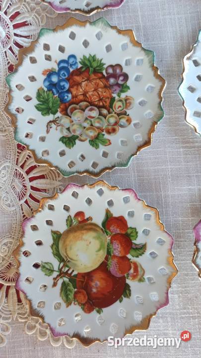 Talerzyk z owocami Biała porcelana
Ażury reliefy Gdańsk