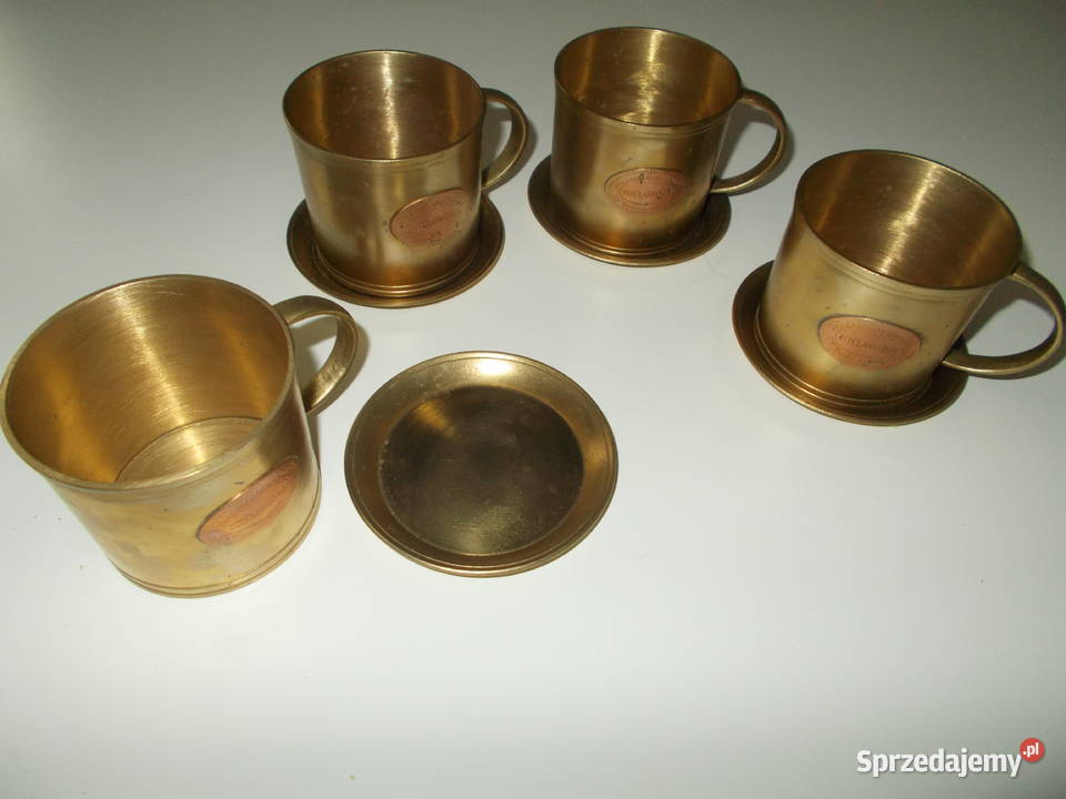 Stare holenderskie kubki ze spodkami mazowieckie