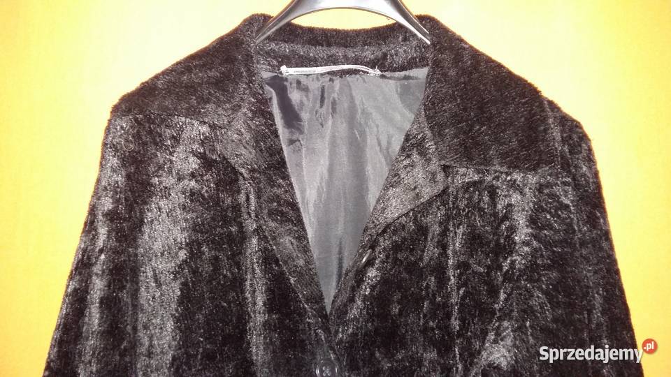 Żakiet futerkowy na podszewceczarnyM Łódź