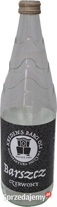 Szklana butelka 850ml 085l 82x29 Kreatywne szkło