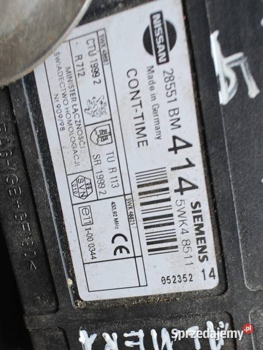 Moduł komfortu nissan n16 5WK4 8511 Puławy