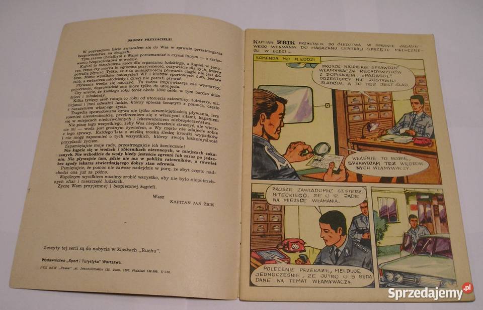 KAPITAN ŻBIK STUDNIA 1971 KAMIŃSKI GABIŃSKI Komiksy Łódź