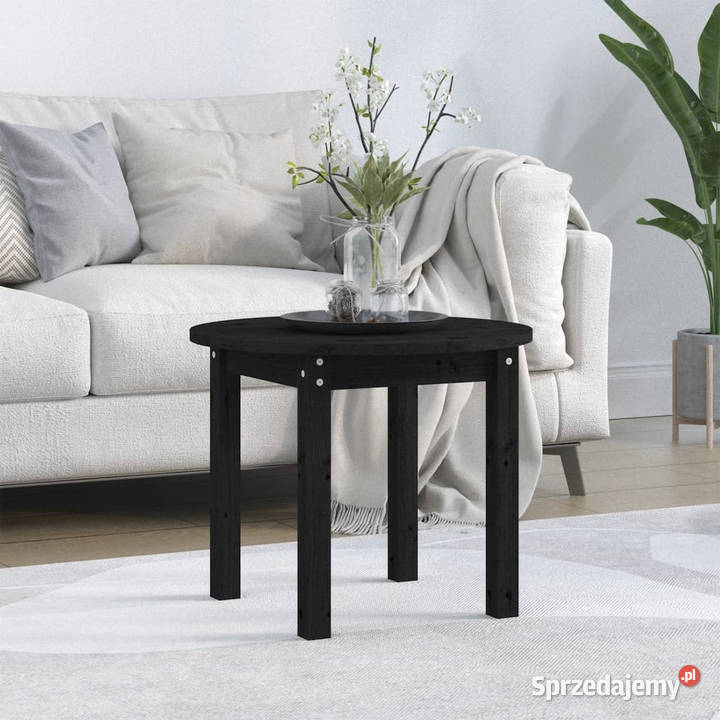 Stolik kawowy czarny 55x45 lite drewno sosnowe sprzedam