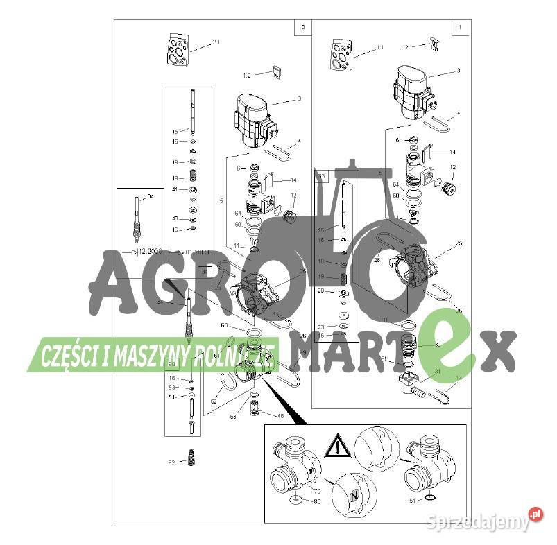 ZF956 CIĘGNO ELEKTROZAWORU AMAZONE Wichrów sprzedam