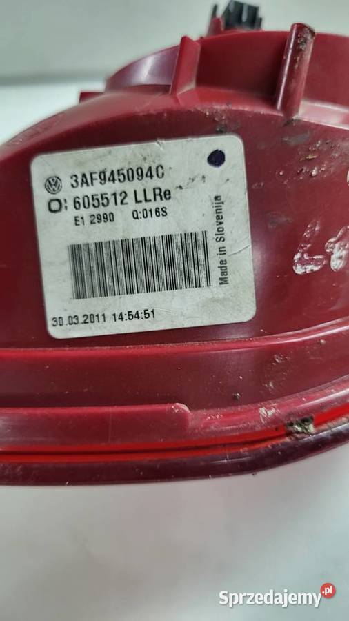 Lampa tylna lewa VW Passat B7 Kombi Kiczyce
