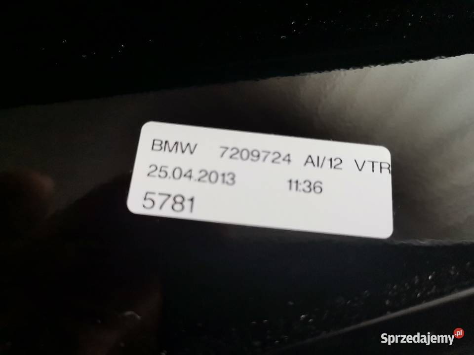 BMW 5 F10 F11 PRAWA OSŁONA SŁUPKA PRZÓD 7209724 Międzychód