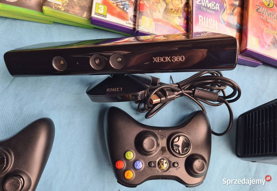 Xbox 360 kinect nowy dwa dżojstiki i gry Gorzów Wielkopolski