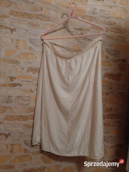 5XL6XL 5254 Beżowa półhalka halka pod spódnicę z brązowy/beżowy Kraków