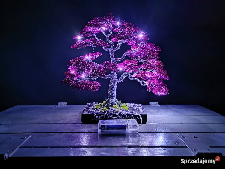 Drzewko z drutu 25 oświetlone Bolesławiec