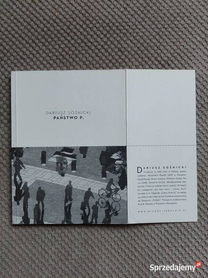 poezja Państwo P Dariusz Sośnicki miękka Kraków sprzedam