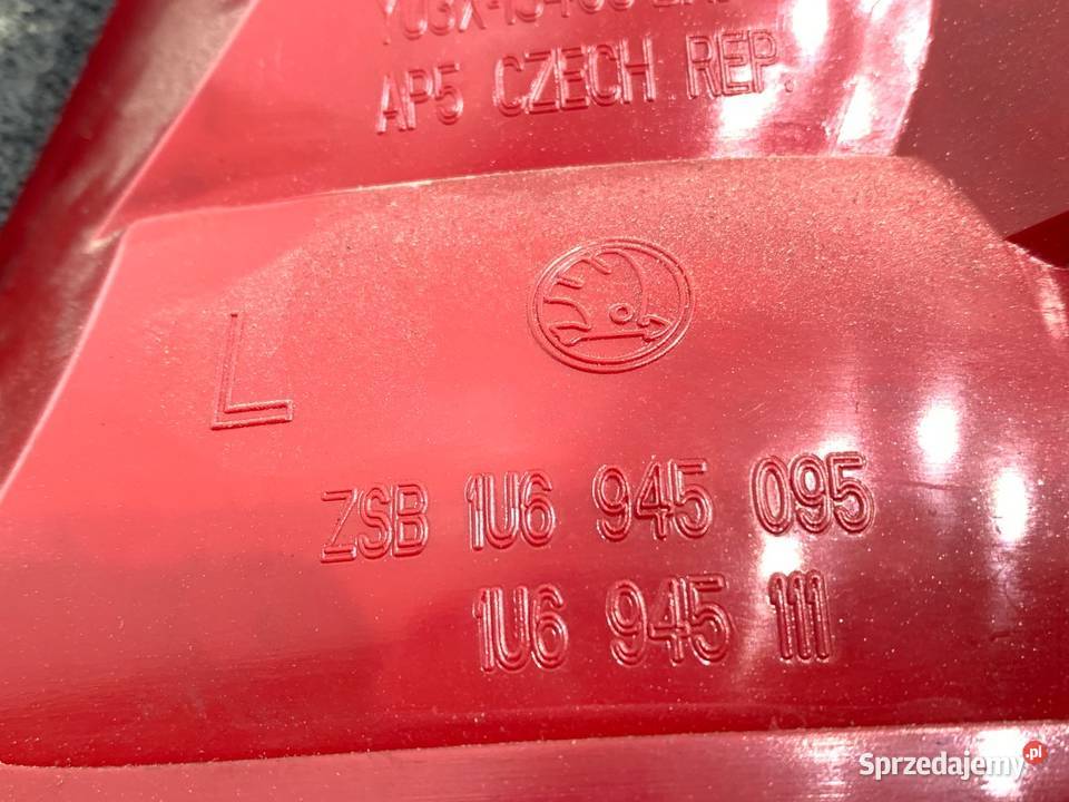 LAMPA LEWY TYŁ SKODA OCTAVIA I 1U6945095