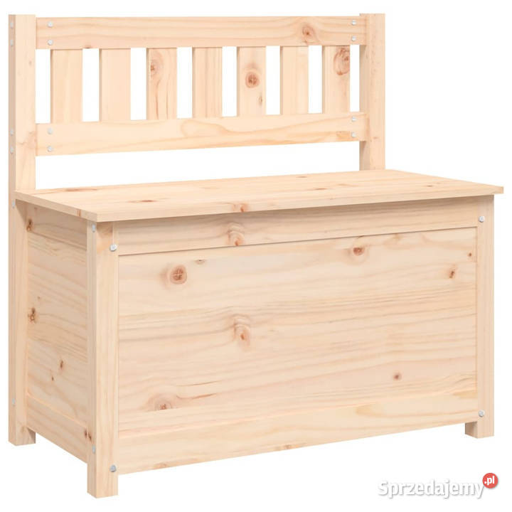 Ławka 80x41x77 lite drewno sosnowe WM823549 Warszawa