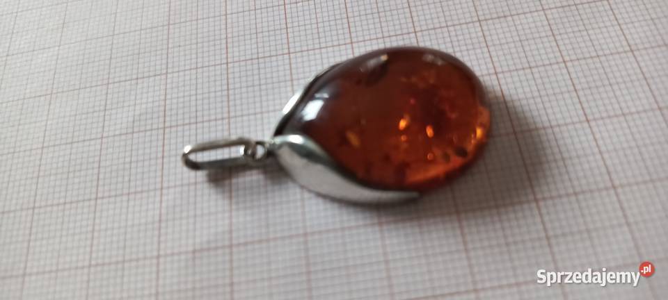 Wisiorek Bursztyn srebro podlaskie Białystok sprzedam