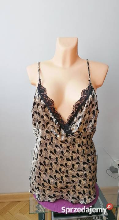 ELEGANCKI SATYNOWY ZŁOTY TOP GEORGE RUK 18EUR 46 żółty/złoty Łódź sprzedam