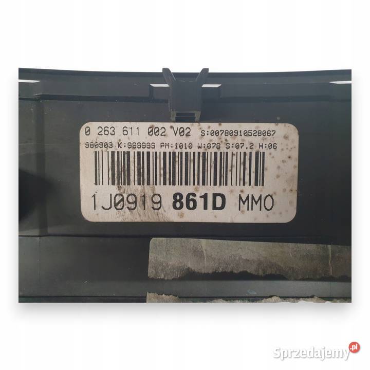 LICZNIK ZEGARY 1J0919861D VW Golf IV Bora 14 16 Wyposażenie wnętrza Chełm