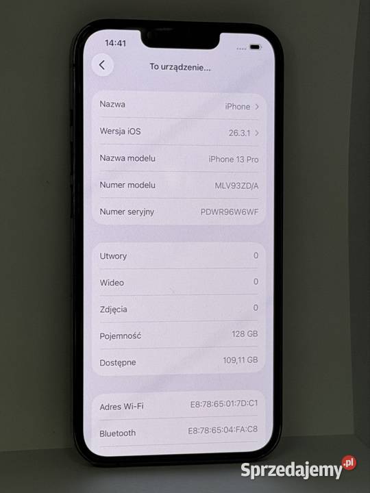 iPhone 13 Pro 128GB 100 KONDYCJA Czarny wielkopolskie Kalisz sprzedam