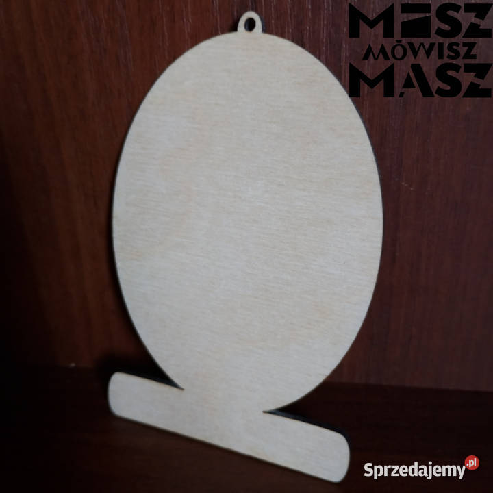 Jajko wielkanocne zawieszka drewniana 13 Rękodzieło wielkopolskie Racot