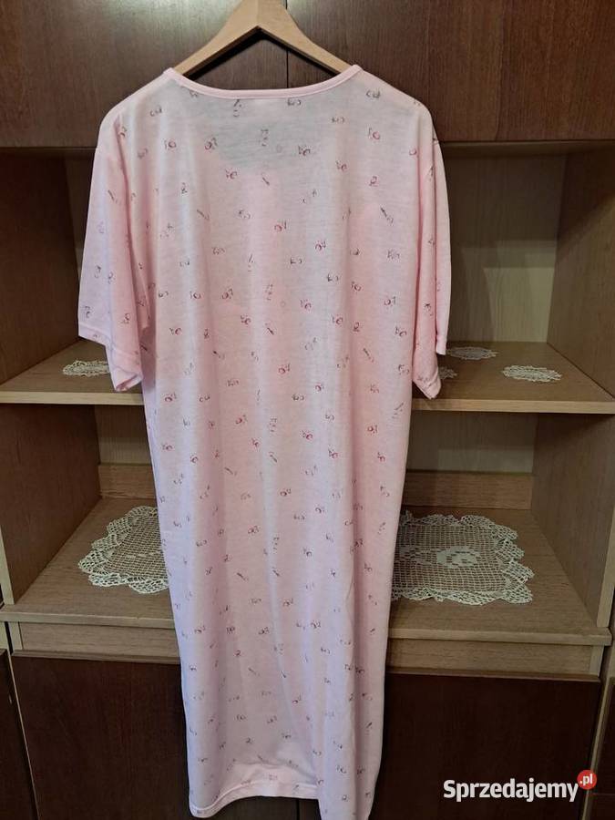 Koszula nocna różowa STAR FASHION do sprzedania bawełna Kraków