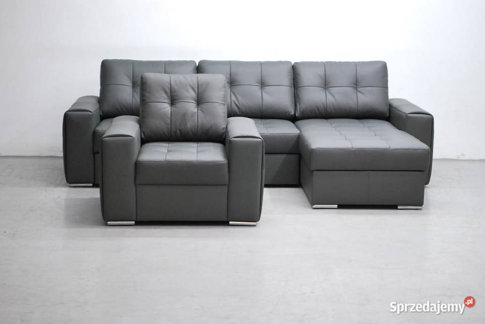 SKÓRA NATURALN NAROŻNIK Z fspania fotel 6492 Poznań