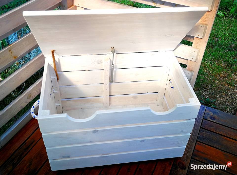 Skrzynia stolik kawowy skrzynia na zabawki pufa Radków