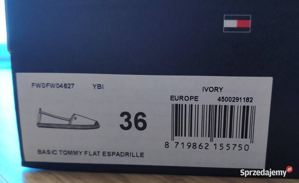 Białe espadryle Tommy Hilfiger 36 lubuskie