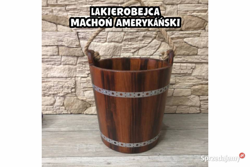 Wiaderko Drewniane Ozdobne Ogrodowe Do Studni