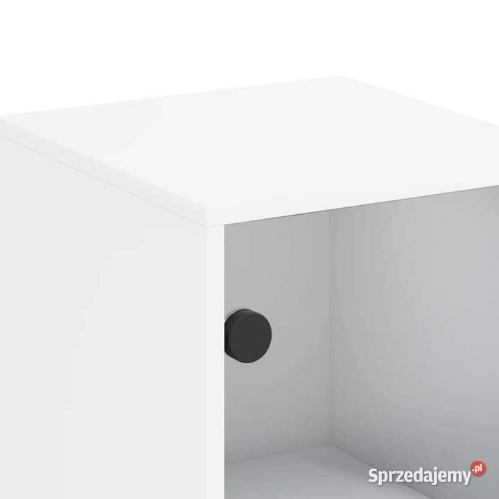 Szafka ze szklanymi drzwiami biała 35x37x120 mazowieckie Warszawa