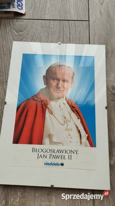błogosławiony Jan Paweł II obraz w antyramie Poznań