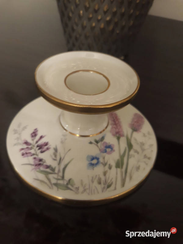 Świecznik z porcelany manufaktura Bytom