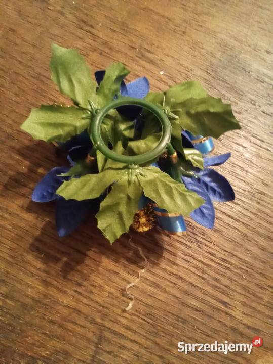 Zestaw 4 małych Bożonarodzeniowych stroików