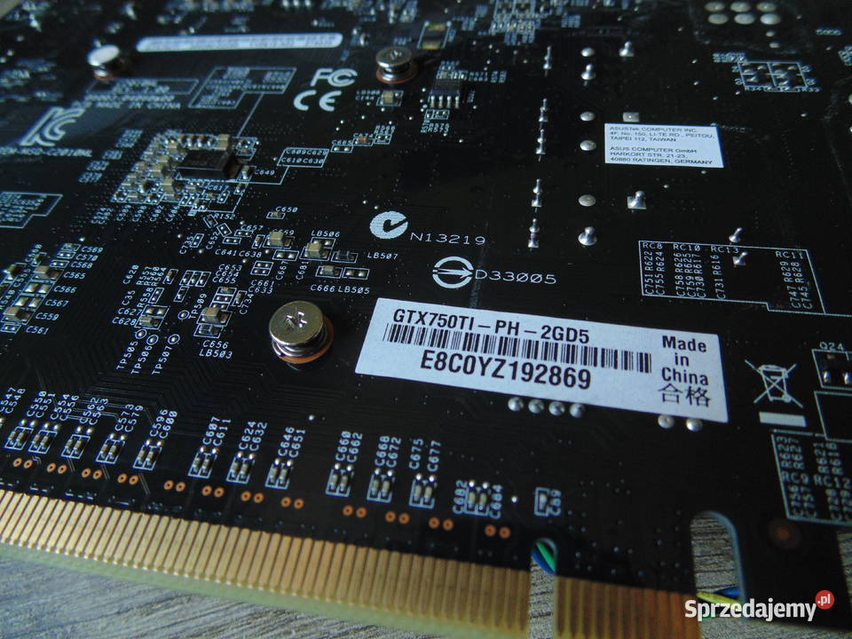 Karta graficzna Asus GeForce GTX 750Ti 2GB DDR5 mazowieckie Warszawa sprzedam
